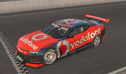 (Retro) Team Vodafone Triple Eight Race Engineering - 2011 - Driven by:- Jaime Whincup #1