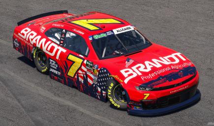 2026 Justin Allgaier BRANDT Professional Agriculture Patriotic Chevrolet (No #s)