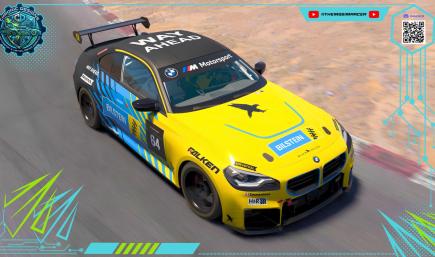 BMW M2 Racing (G87) Bilstein Black Falcon themed livery 
