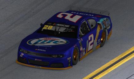 Brad Keselowski #12 miller lite 2012 Euro Series