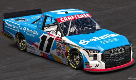 2026 Kaden Honeycutt #11 Safelite Foster Love Toyota Tundra (Custom Number)