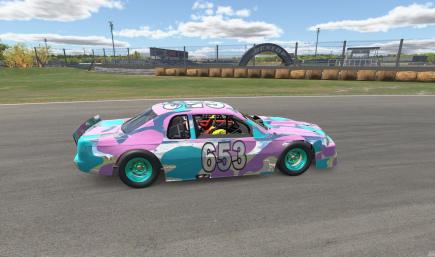 Street Stock Eagle chrome trans flag cow