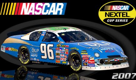 #96 Tony Raines 2007 DLP HDTV 57 Chevrolet Sim Stamped Number