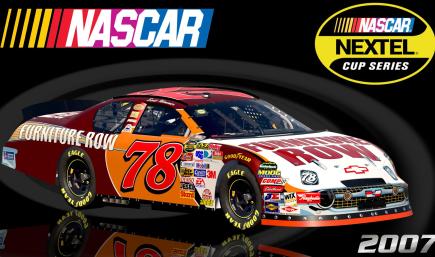 #78 Scott Wimmer 2007 Furniture Row v2 57 Chevrolet Sim Stamped Number