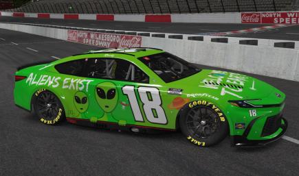 Kyle Busch alien sponsafier concept scheme NO number