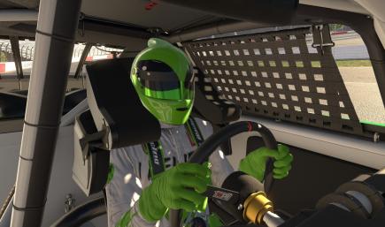 Kyle Busch alien sponsafier helmet