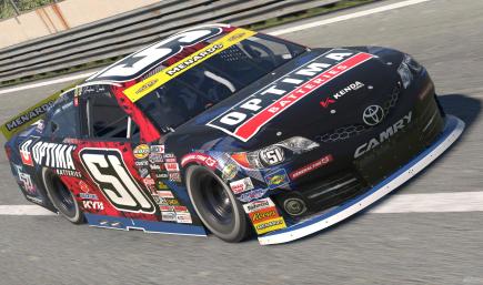 2026 #51 Andrew Lemke Optima Batteries ARCA Toyota Camry W/ Spec Map