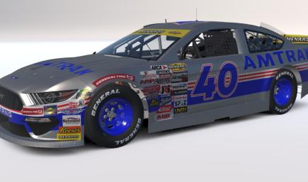 Amtrak Phase IV Ford Mustang (Custom Number)