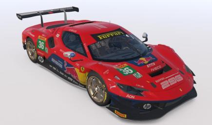 RedBull Ferrari 296 GT3 Concept