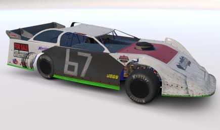 Clapped out late model - With number