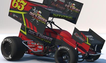 Chris Savage #63 Docs Order Setups Dirt Sprint