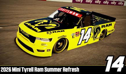 Mini Tyrrell 2026 Kaulig Ram Summer Refresh Truck