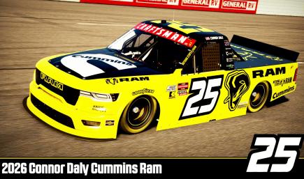 Connor Daly 2026 Kaulig Cummins Ram 