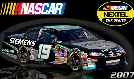 #19 Elliott Sadler 2007 Siemens Dodge Avenger COT