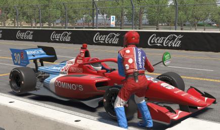 Arie Luyendyks Dominos Pizza 1990 Indy 500 Winning Livery Based Suits.
