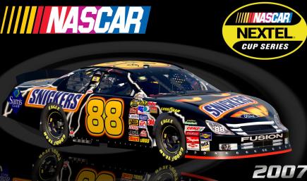 #88 Ricky Rudd 2007 Snickers Halloween Ford Fusion Sim Stamped Number