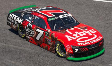2026 Justin Allgaier Arbys Steak Nuggets Chevrolet (No #s)