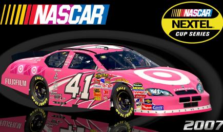 #41 Reed Sorenson 2007 Target Susan G Komen Foundation Dodge Charger Sim Stamped Number