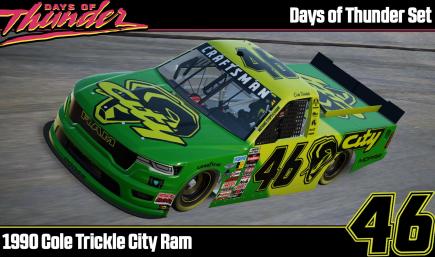 Days of Thunder Cole Trickle City Ram Sim Stamped