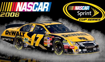 (Fictional) #17 Matt Kenseth 2008 Dewalt Ford Fusion Sim Stamped Number