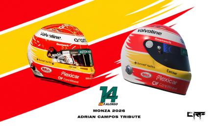Fernando Alonso GP MONZA 2026 Adrián Campos Tribute
