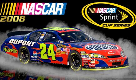 #24 Jeff Gordon 2008 DuPont Chevrolet Monte Carlo SS Sim Stamped Number