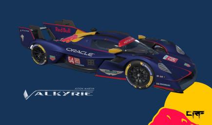 Aston Martin Valkyrie RED BULL livery