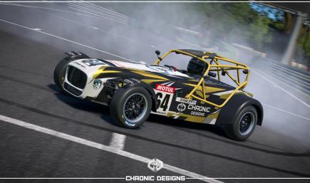 Chronic Designs Caterham 420R - Gold and White