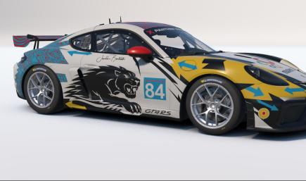 Jordan Bortolotti Panther Racing Custom Paint for Porsche Cayman 718 GT4