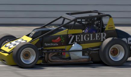 Zeigler Auto Group Spire Motorsports Sprint Car (sim number)
