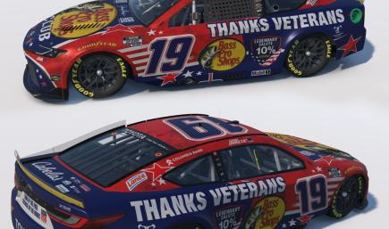 2026 Chase Briscoe BPS RWB Thanks Vets Camry No Num