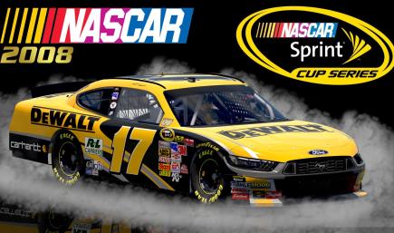 (Fictional) #17 Matt Kenseth 2008 Dewalt Ford Mustang Sim Stamped Number