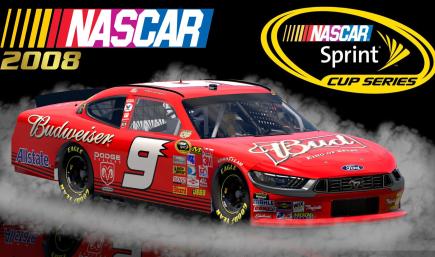 (Fictional) #9 Kasey Kahne 2008 Budweiser (Ford) Sim Stamped Number