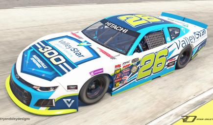 2026 Valley Star Credit Union 300 Martinsville Show Car With Numbers
