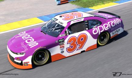 Official 2026 #39 Ryan Sieg Aperam With Num