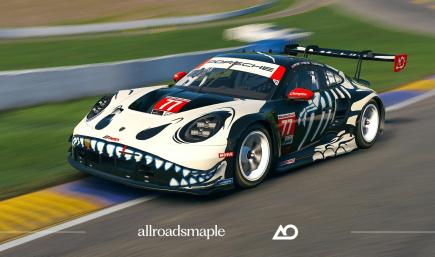 Official 2026 AO Racing IMSA GTD Pro #77 - Skeleton Rexy