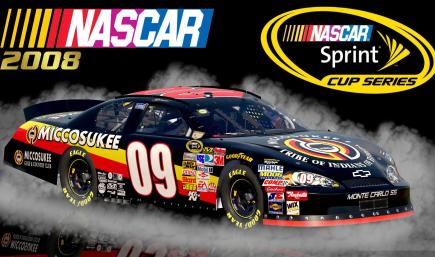 (Fictional) #09 Sterling Marlin 2008 Miccosukee Chevrolet Monte Carlo SS Sim Stamped Number