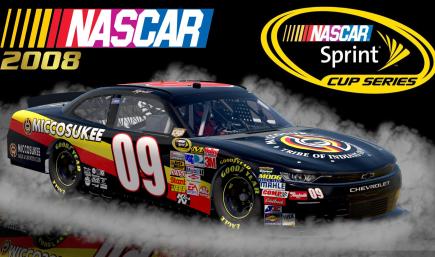 (Fictional) #09 Sterling Marlin 2008 Miccosukee Chevrolet Camaro Sim Stamped Number