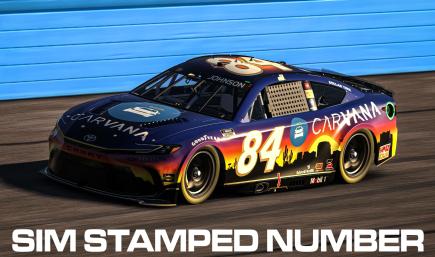 Jimmie Johnson 2024 Phoenix Sunrise Carvana Camry XSE -  No Number