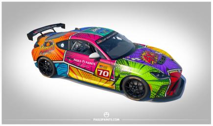 Comic Book iRacing GR86
