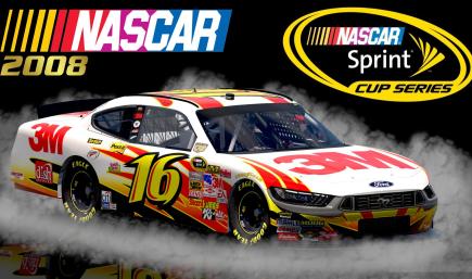 (Fictional) #16 Greg Biffle 2008 3M Ford Mustang Sim Stamped Number