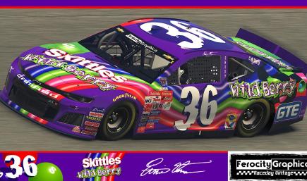 1998 #36 Ernie Irvan Wildberry Skittles Chevy Winston Cup by Scott
