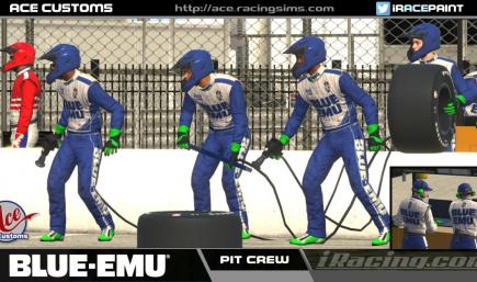 Blue Emu Pit Crew Uniform / Driver Suit with Cassill Motors