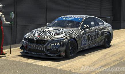 BMW M4 GT4 RedBull Dazzle camouflage