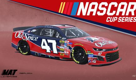 Talladega Nights Cal Naughton Jr. Old Spice 47 car replica by Matt