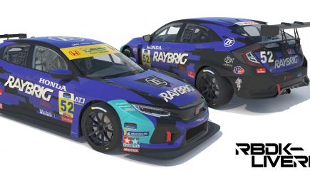 Raybrig Team Kunimitsu Civic Type R (NSX Super GT 2020) by