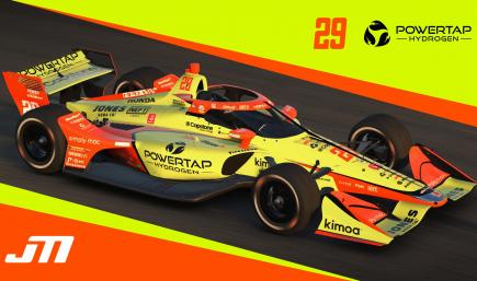 2022 Devlin DeFrancesco #29 PowerTap Hydrogen IndyCar with Custom