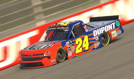 Dupont Jeff Gordon 2001 Throwback Silverado Sim Stamp #