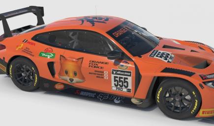 BMW M4 GT3 OrangeFoxForce Team Paint 02