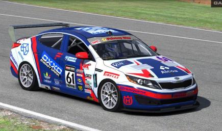 Kia for VLN sponsored by ALCOA & ARCONIC (red line)